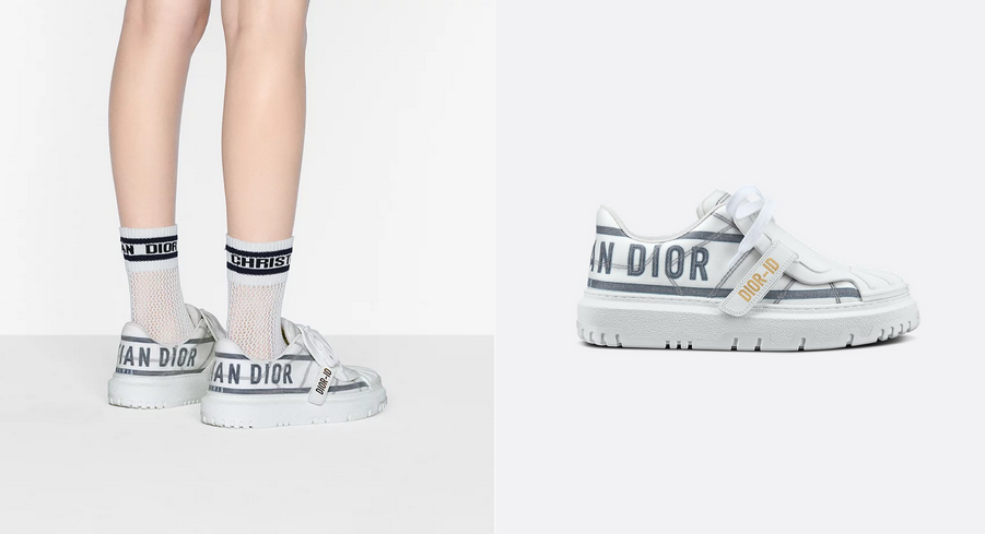 Dior-ID Sneaker White and French Blue Technical Fabric